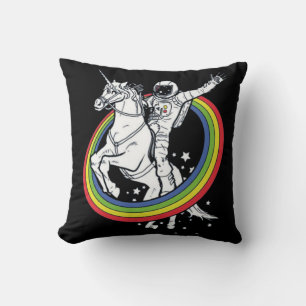 Coussin Astronaute chevauchant une licorne 