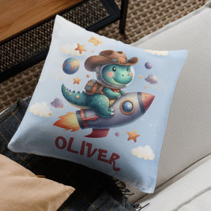 Coussin Astronaute Cow-boy Dinosaure Mignon Fusée Spatiale