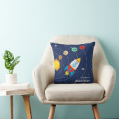 Coussin Astronaute de l'espace de Rocketship de planètes (Chaise)