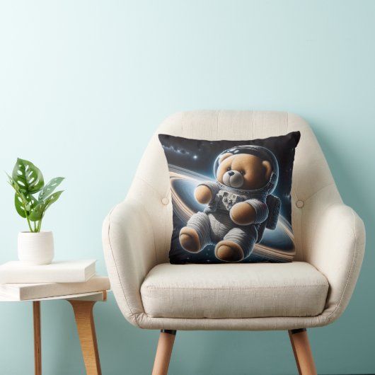 Coussin Astronaute de l'Ours en peluche de l'espace extra- (Chaise)