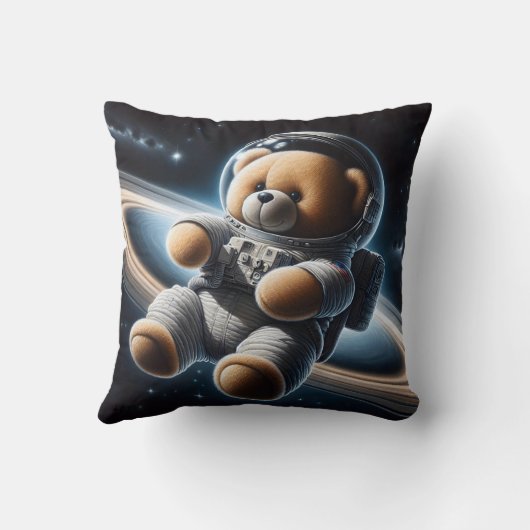 Coussin Astronaute de l'Ours en peluche de l'espace extra- (Verso)
