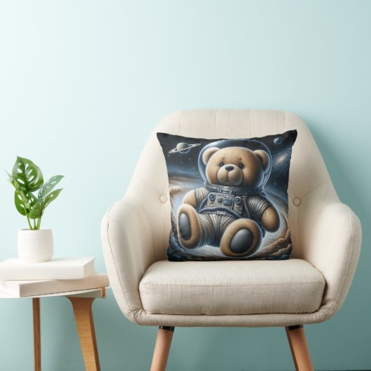 Coussin Astronaute de l'Ours en peluche de l'espace extra- (Chaise)