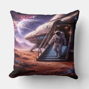 Coussin Astronaute quittant le vaisseau d'atterrissage