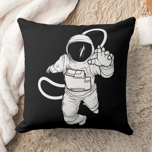 Coussin Astronaute spatial vintage (Couverture)