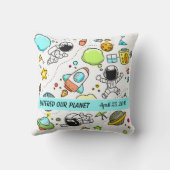 Coussin Astronautes de l'espace galactique (Verso)