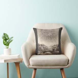Coussin Astronomie Antique Ciel avec Soleil par Allain Mal