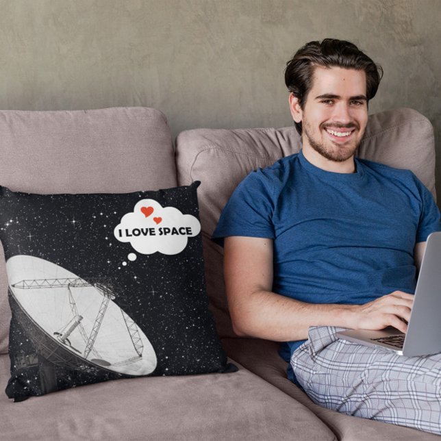 Coussin Astronomie Radiotélescope Arrière-plan Étoiles Enf (Créateur téléchargé)