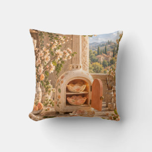 Coussin Atelier de céramique Abricot Fleur de fenêtre tosc
