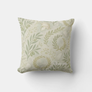 Coussin Athena Activewear Botanique Oliviers Laurier Gre