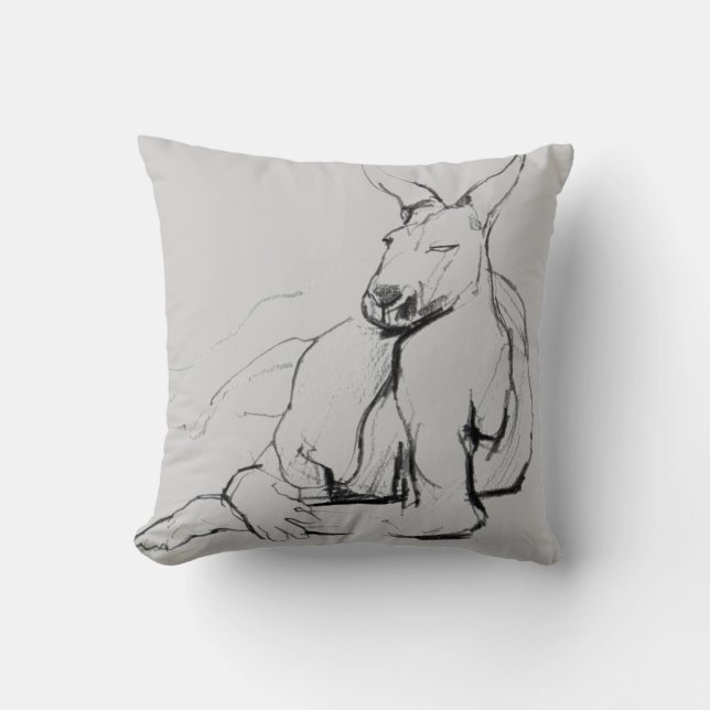 Coussin Athlète de repos (Recto)
