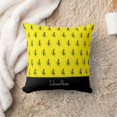 Coussin Athlète Silhouette Motif, Art Africain (Couverture)