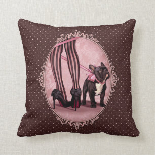 Coussin Attachée à mon Bouledogue Français