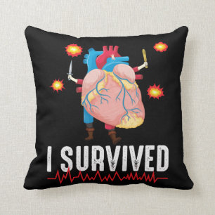 Coussin Attaque cardiaque Survior Guerrier Maladie cardiaq
