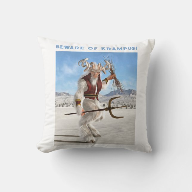 Coussin Attention au Grampus ! (Recto)