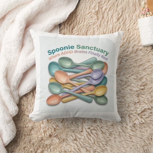 Coussin Attention Deficit Home Decor | Spoonie Sanctuary (Couverture)