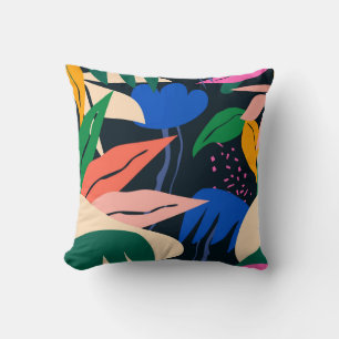 Coussin Attention motif tropical Getter