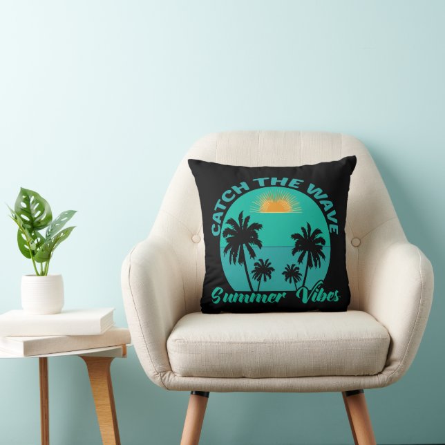 Coussin Attrapez la vague d'été (Chaise)