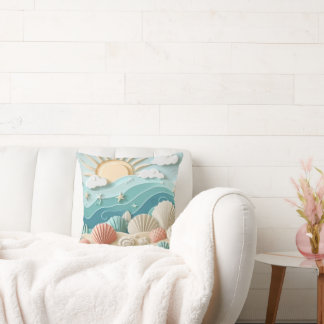 Coussin 'Au bord de la mer'