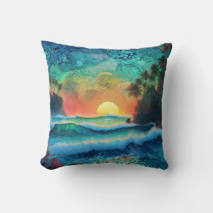 Coussin Au-delà de Blues Seascape