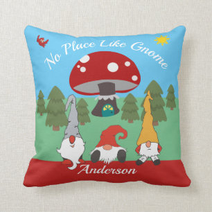 Coussin "Aucun endroit carreau de charme n'aiment gnome"