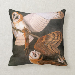 Coussin Audubon : Hibou de grange