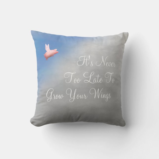 Coussin Augmentez vos ailes (Recto)