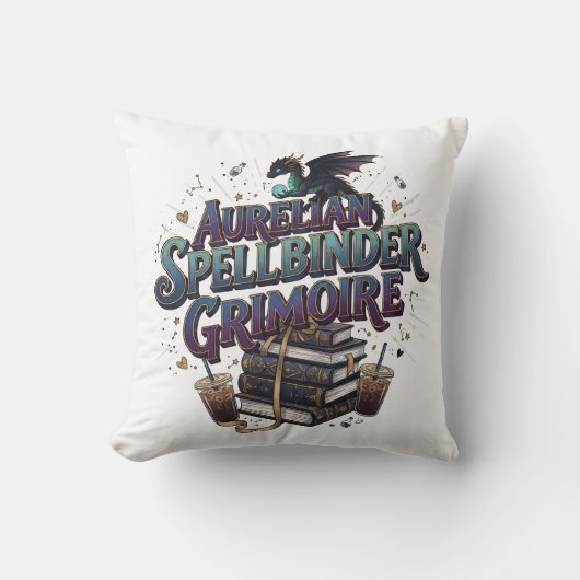 Coussin Aurelian Spellbinder Grimoire (Recto)