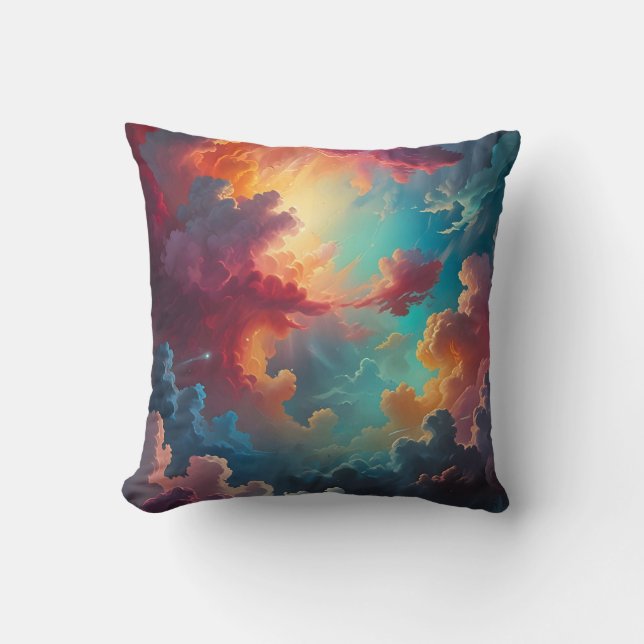 Coussin Aurora dans les nuages (Recto)