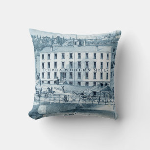 Coussin Aurora Illinois Woolen Mills 1871