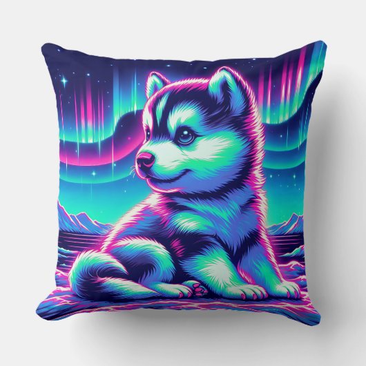 Coussin Aurora Llow Husky Pup (Recto)