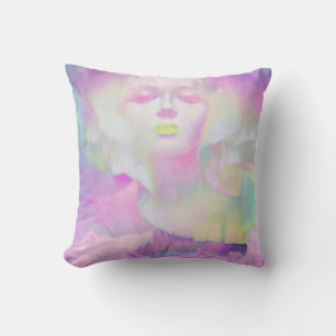Coussin Aurora par Clive Henry pastels roses