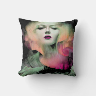 Coussin Aurora par Clive Henry Rose pêche nuit
