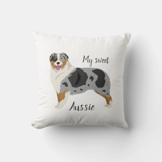 Coussin Aussie. Berger australien (Recto)