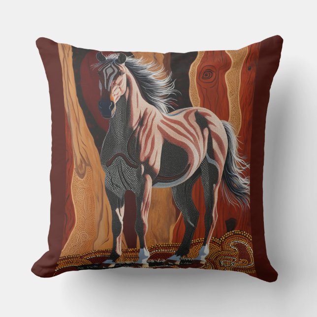 Coussin Australie Wild Brumby (Recto)