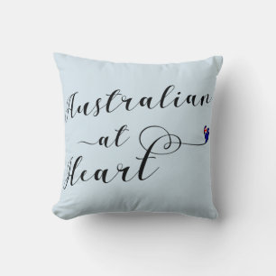 Coussin Australien À Heart Throw Cushion, Aus