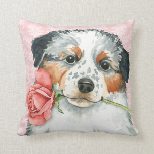 Coussin Australien de rose de Valentine