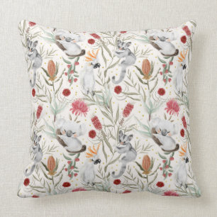 Coussin Australien Koala Cockatoos Proteas Motif de la nat