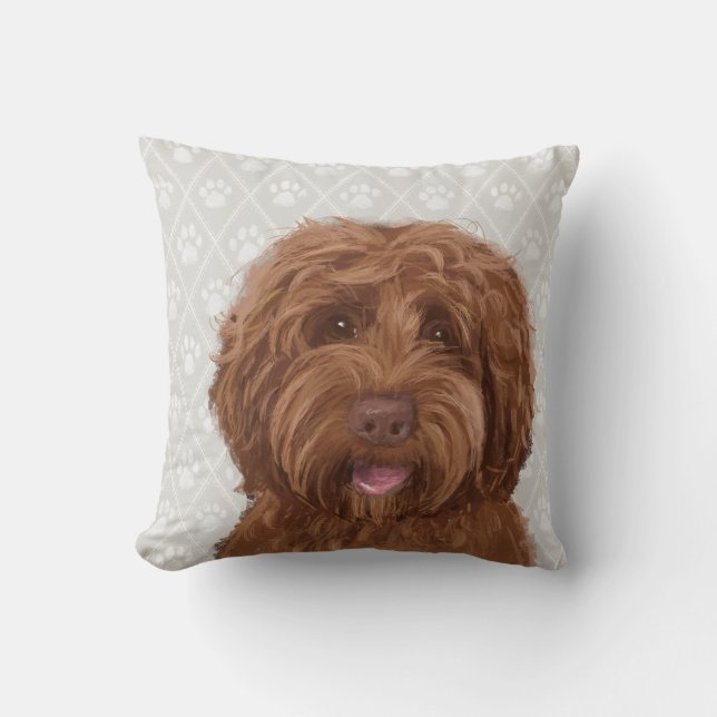 Coussin Australien Labradoodle/coussin de Goldendoodle (Recto)