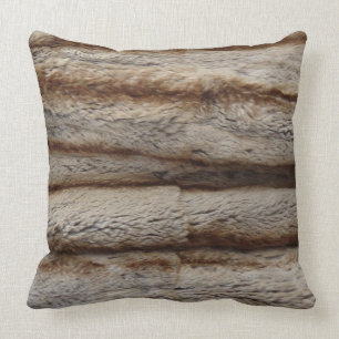 COUSSIN AUTHENTIQUE DE FOURRURE DE CHINCHILLA