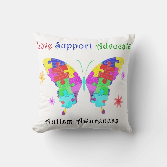 Coussin Autism Butterfly (Recto)