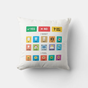 Coussin Autisme anglais AAC PECS Pointing Communication 02
