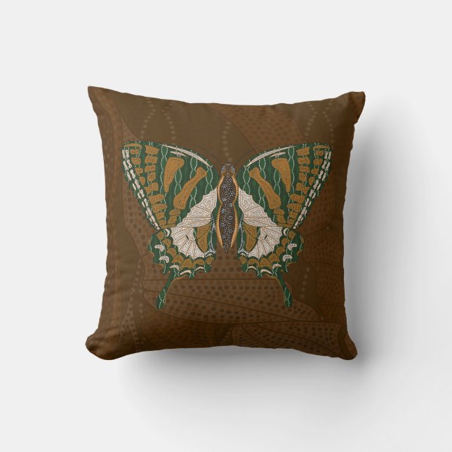 Coussin autochtone Swallowtail (Recto)