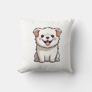 Coussin Autocollant vinyle de chiot Kawaii mignon - Dessin