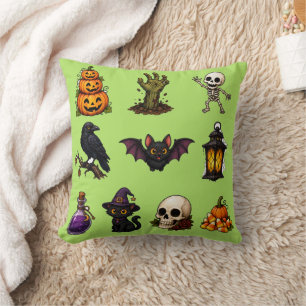 Coussin Autocollants Halloween Mignons et Effrayants – Cit