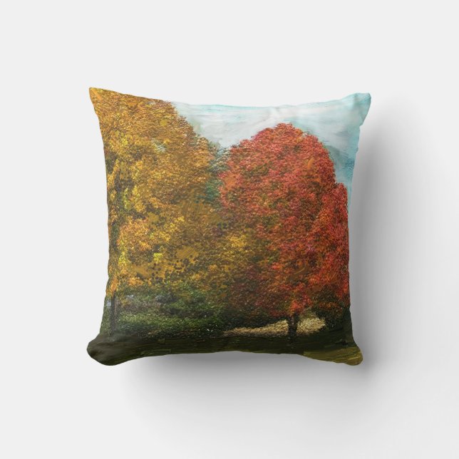 Coussin Automne Arbres (Recto)