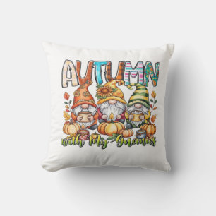 Coussin Automne Avec Mes Gnomes T-Shirt Classique.png