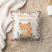 Coussin Automne bébé mignon bébé renard chute thème person (Couverture)