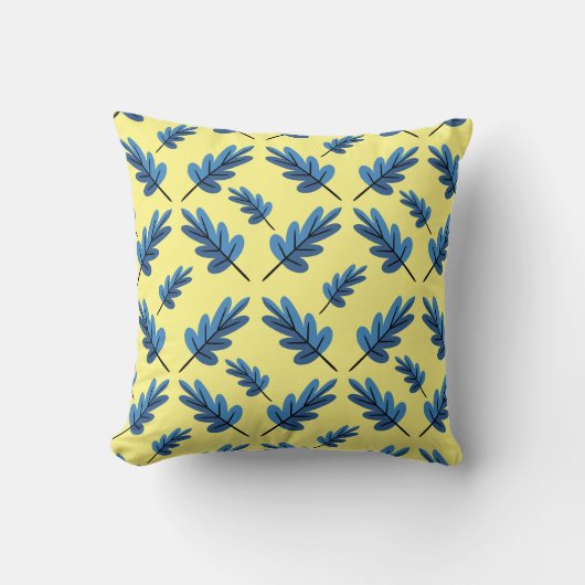 Coussin Automne bleu (Recto)