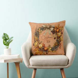 Coussin Automne Couleur Fer Bienvenue Automne