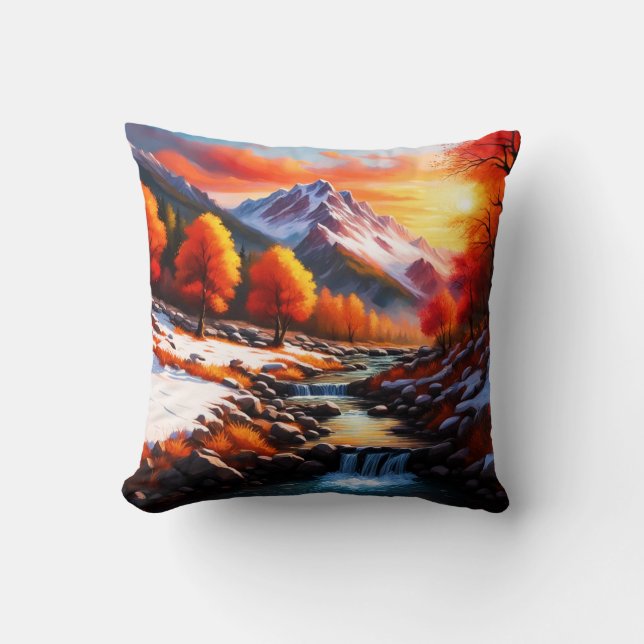 Coussin Automne en hiver (Recto)